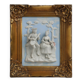 Porcelain Wall Art in Baroque style by Alt Meissen, Germany 1950s