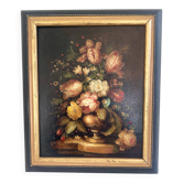 Still life oil on wood panel