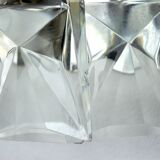 Regency wall lamp by Kinkeldey, 2 levels glass, Germany, 1970