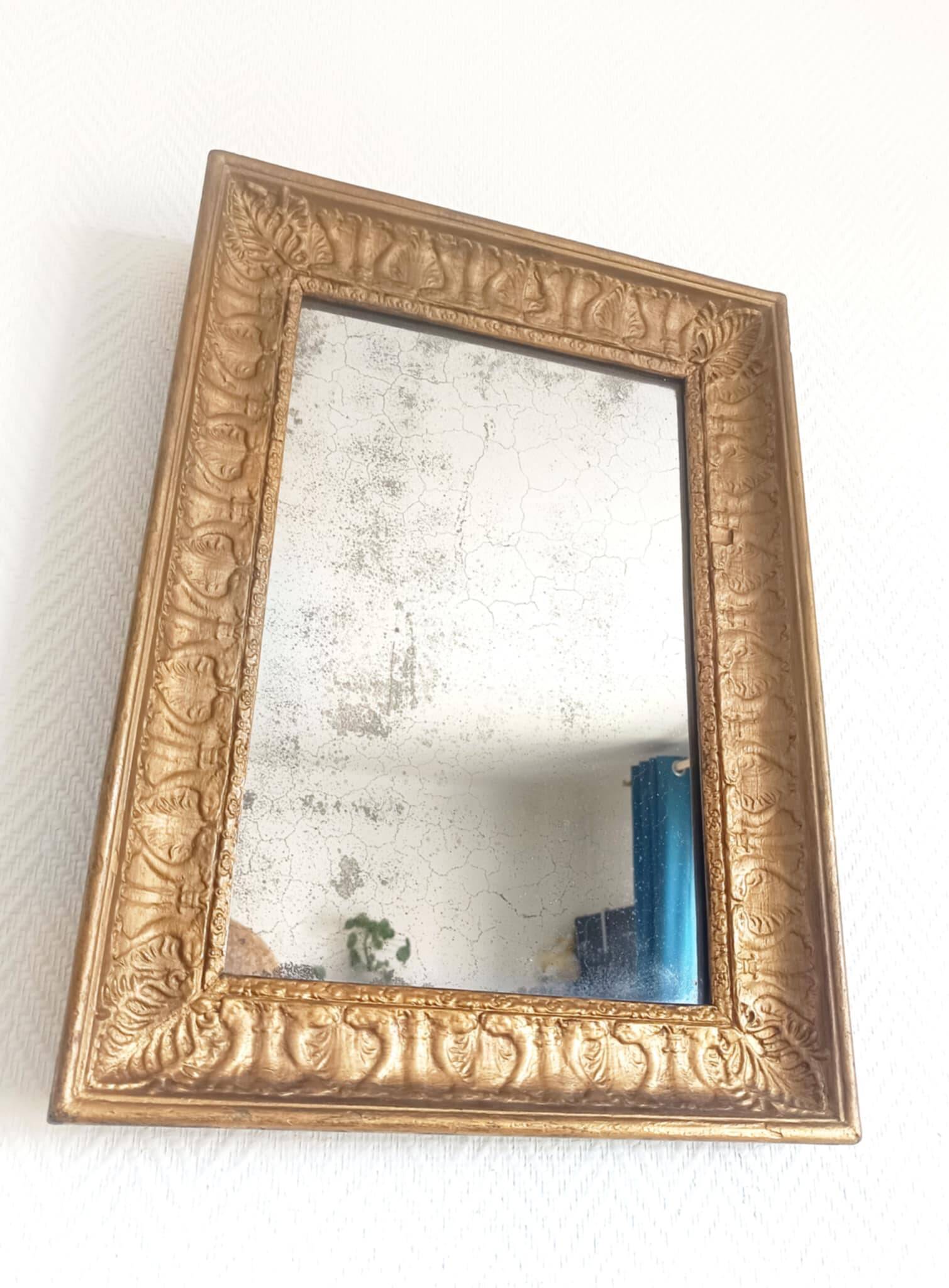 Louis Philippe style gilded wood mirror