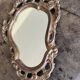 Antique baroque mirror gilded with leaf – carved wood