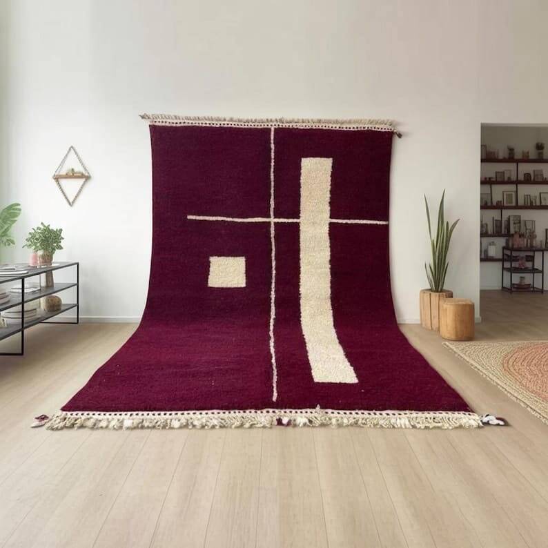 Traditional handmade pure wool rug, size 150 x 250 cm