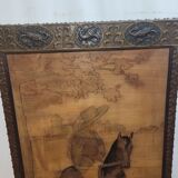 Double-sided wooden and copper screen firewall