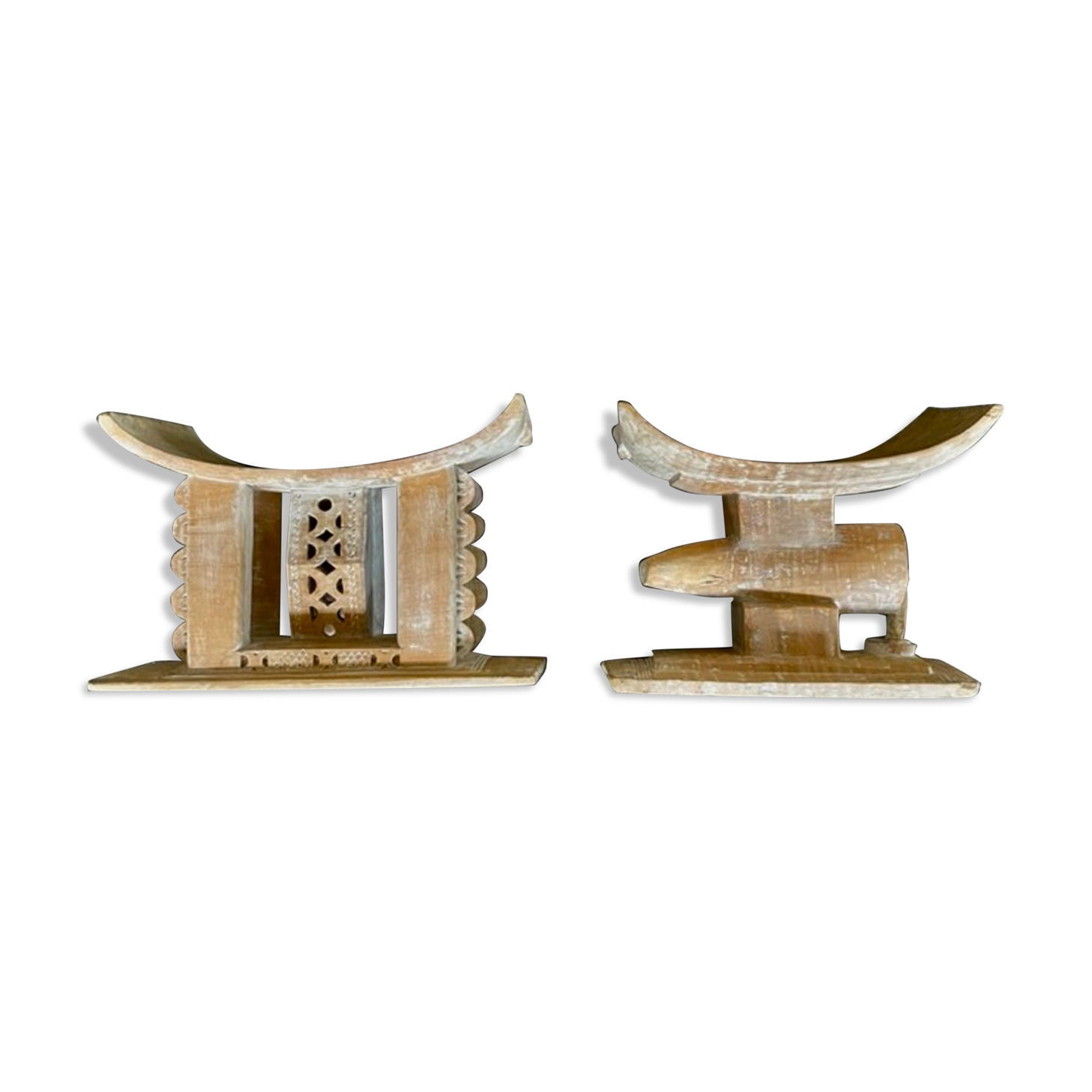 Ashanti stool pair (Ghana)