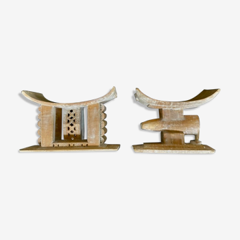 Ashanti stool pair (Ghana)