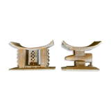 Ashanti stool pair (Ghana)