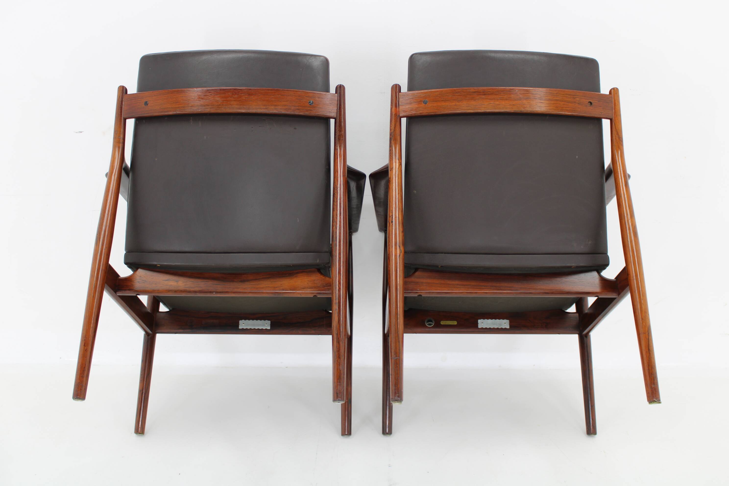 1960s Pair of Arne Vodder 431 Armchairs by Sibast Mobler, Denmark