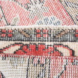 2x8 red floral turkish runner rug.77x261cm