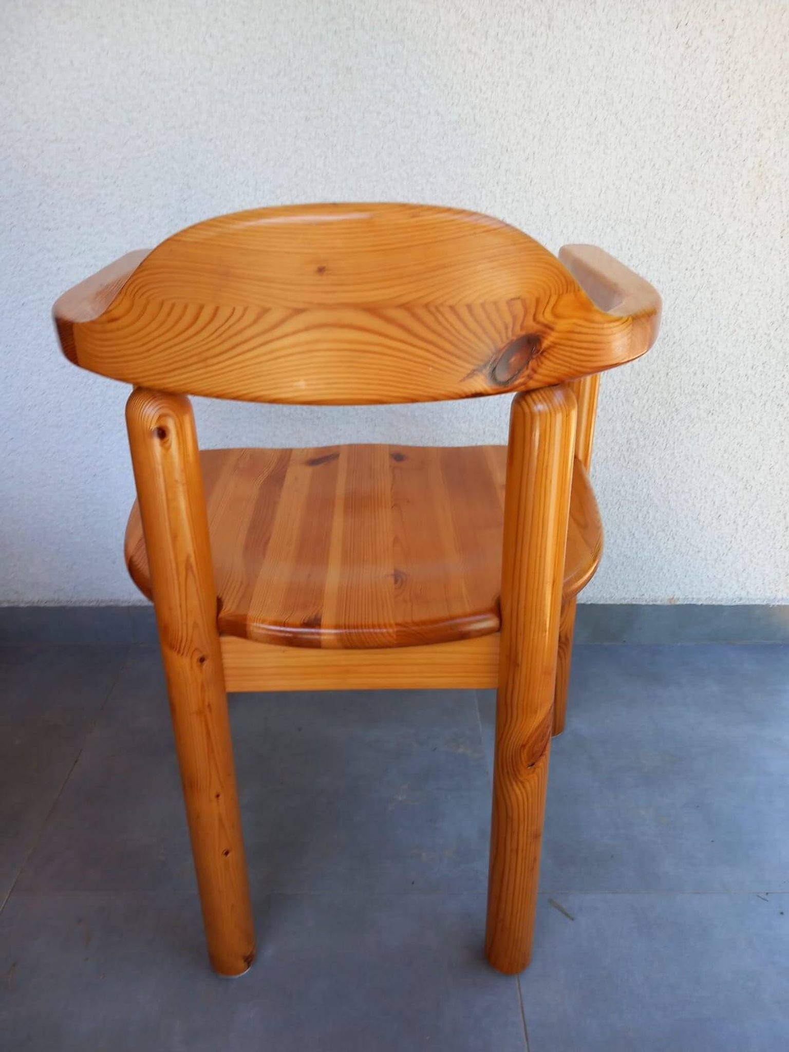 Chaise danoise en pin des années 1980