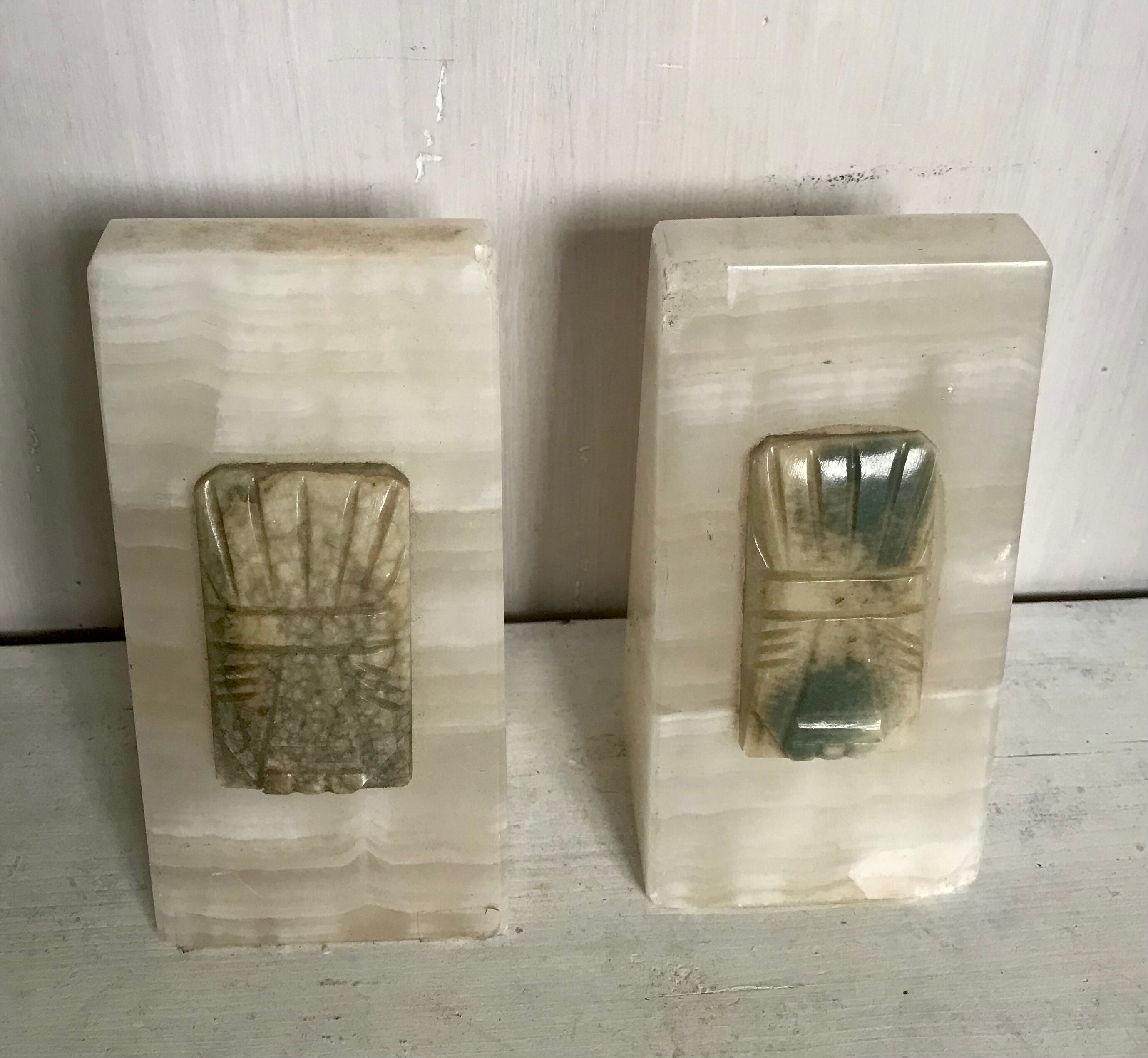 Onyx Art Deco book clambands
