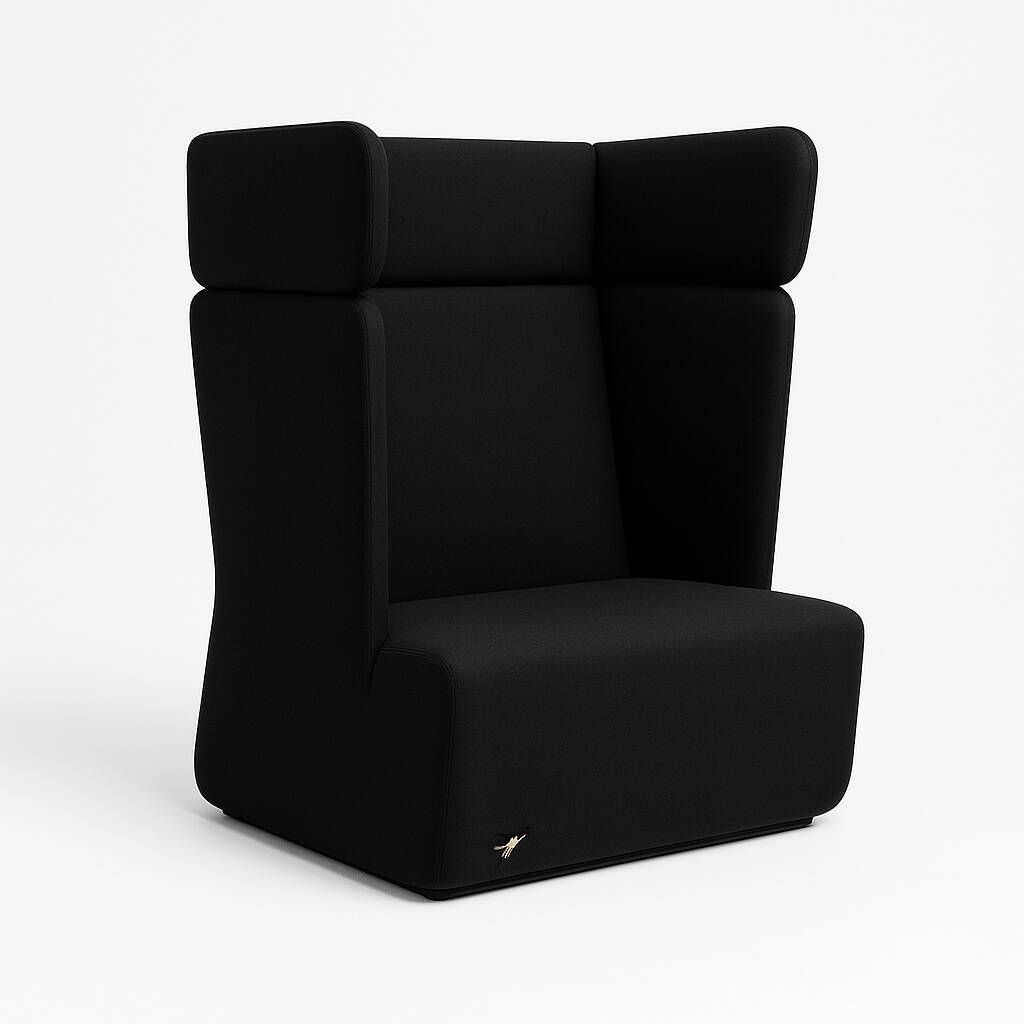 Black sofa - high back