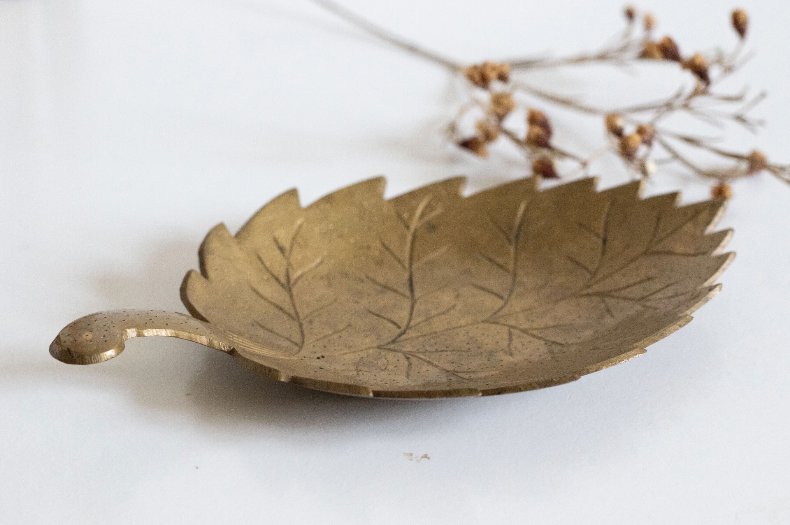 Empty pocket vintage brass sheet