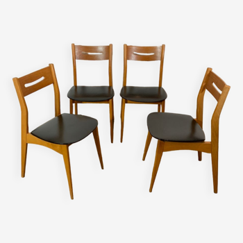 4 chaises vintages style scandinave