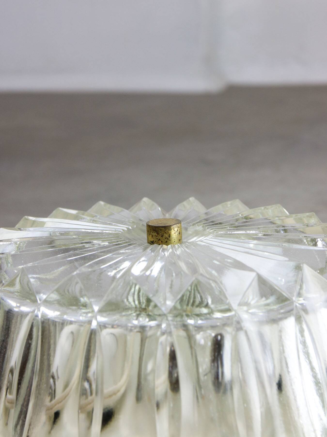 Mid-century Crystal Wall or Ceiling Lamp