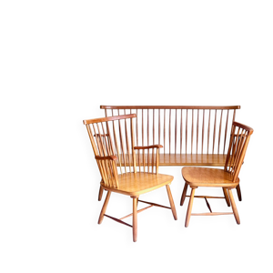 banc et chaises vintage - 1950
