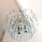 Suspension gouttes d'eau pampilles en verre design années 60 - 70