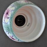 Vintage hinged wall lamp, opaline glass and country décor