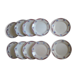 10 assiettes Lunéville Luce