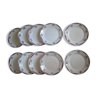 10 assiettes Lunéville Luce