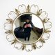Vintage brass sunburst mirror 46cm
