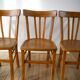Set of 4 bentwood bistro chairs signed luterma 1950