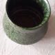 Vintage glazed terracotta vase