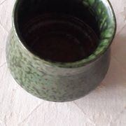 Vintage glazed terracotta vase