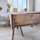 Oak farmhouse table 1950 212cm