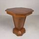 Table d'appoint octogonale Art Déco, chêne, années 1930