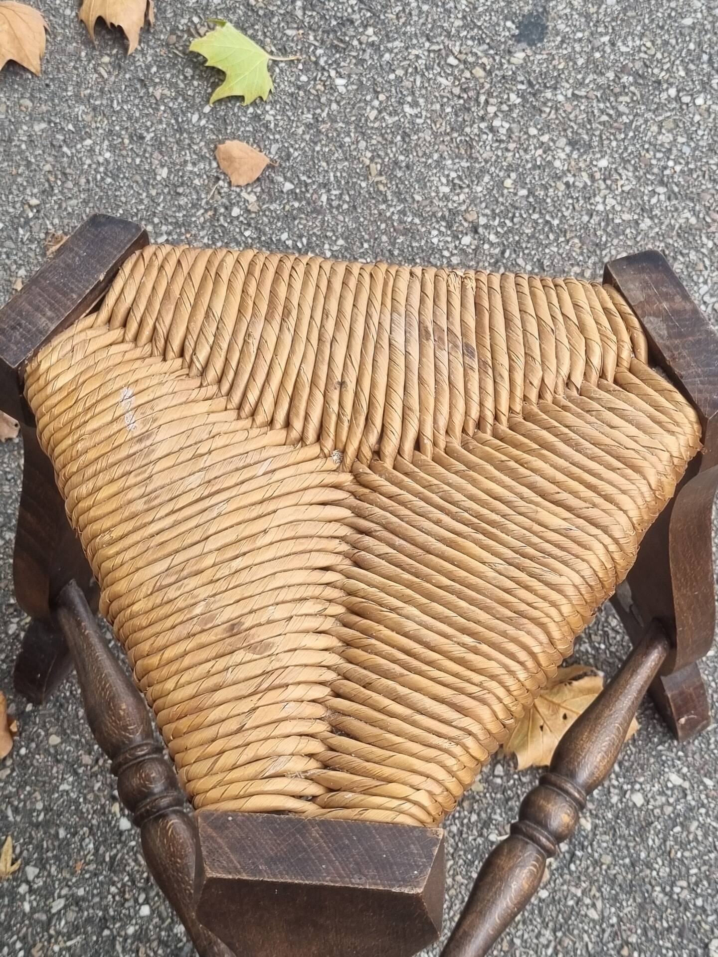 Antique Gothic Arts and Crafts stool