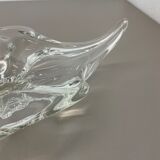 Murano glass "lucid" bowl shell element shell Murano, Italy, 1970s