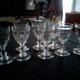 7 Baccarat liqueur glasses