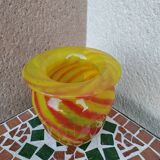 Eric Lindgren's blown glass vase from Claret Glassworks