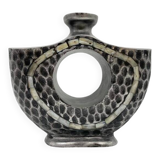 “Hammered Mother-of-Pearl” Vase / Cast Aluminum – 1980s