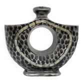 “Hammered Mother-of-Pearl” Vase / Cast Aluminum – 1980s