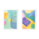 Paire d'illustrations A5, en risographie