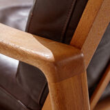 Danish leather sofa set by Arne Wahl Iversen for Komfort