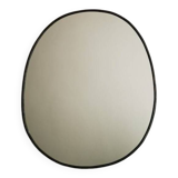 Round charcoal mirror 31 cm