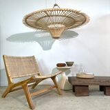 Suspension rattan saucer iron frame D:120 H:60