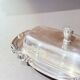 Antique Silver Butter Dish With Crystal Liner & Spoon, Elegant Vintage Tableware