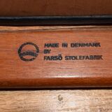 Mid-century danish teak & leather dining chair by P.E. Jørgensen for Farsø Stolefabrik, 1960s