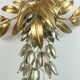 Hans koegl vintage florentine wall lamp sconce metal pioggia d'oro hollywood regency style