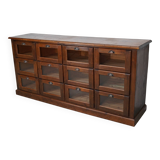 Vintage Dutch Pine Haberdashery Shop Cabinet, Mid-Century