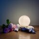 Old lamp in white and opaline ceramic