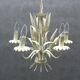 Lustre floral Hollywood Regency, années 1970