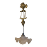 Lustre monte et baisse bronze ancien