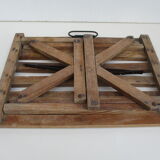 Antique wooden folding seat