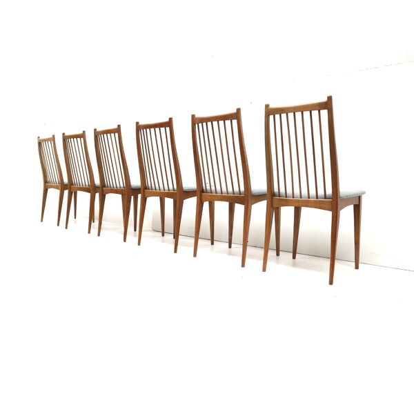 Lot de 6 chaises de salle à manger / chaises de bar des années 1960