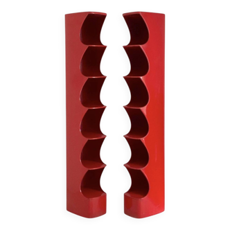 Paire d’étagères colonne Design Valérie Doubroucinskis vintage 1970