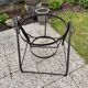 Demijohn on steel rocker